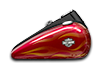 Wide Glide<sup>®</sup> - Two-Tone Velocity Red Sunglo with Faded Flames