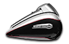 Tri Glide<sup>®</sup> Ultra - Two-Tone Billet Silver / Vivid Black